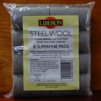 00 Steel Wool Pads, Pack of 8